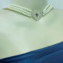 Load image into Gallery viewer, Pearls Beaded Chain Necklace With Earrings