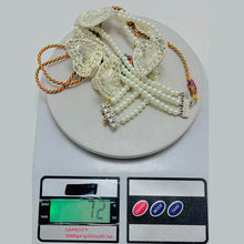 Load image into Gallery viewer, Pearls Beaded Chain Necklace With Earrings