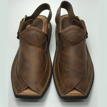 Load image into Gallery viewer, Peshawari Men's Printed Leather Chappal