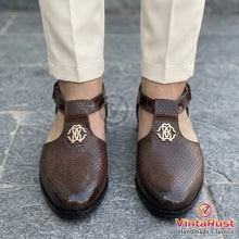 Load image into Gallery viewer, Premium Brown Leather Men's Peshawari Kheri