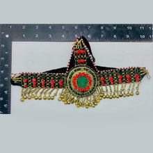 Load image into Gallery viewer, Red and Green Tribal Hair Jewelry