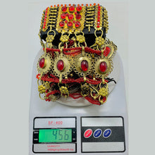 Load image into Gallery viewer, Red Oversized Layered Choker Necklace