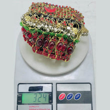 Load image into Gallery viewer, Red Stones With Vintage Coins Multilayer Choker Necklace