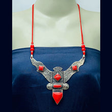 Load image into Gallery viewer, Red Tibetan Coral Gemstone Handmade Necklace