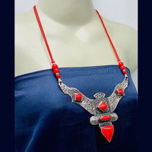 Load image into Gallery viewer, Red Tibetan Coral Gemstone Handmade Necklace