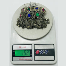 Load image into Gallery viewer, Silver Handmade Choker Necklace With Long Bells