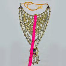 Load image into Gallery viewer, Silver Kuchi Multi Strands Bib Necklace