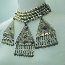 Load image into Gallery viewer, Silver Metal Beaded Chain Layered Necklace