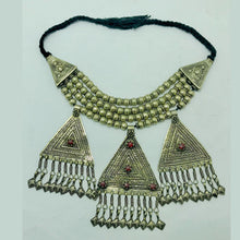 Load image into Gallery viewer, Silver Metal Beaded Chain Layered Necklace