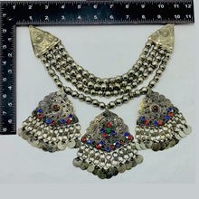 Load image into Gallery viewer, Silver Metallic Beaded Chain Necklace
