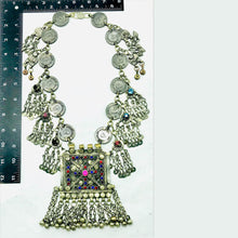 Load image into Gallery viewer, Silver Vintage Coins Chain Necklace