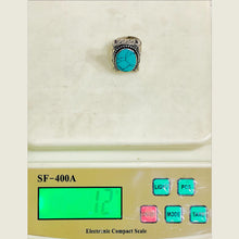 Load image into Gallery viewer, Southwestern Style Turquoise Oval Stone Ring