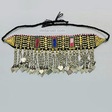 Load image into Gallery viewer, Statement Choker Necklace With Dangling Tassels