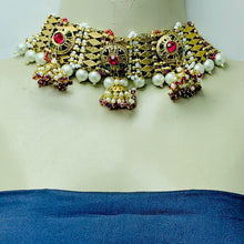 Load image into Gallery viewer, Statement Collar Choker With Multicolor Beads And Pearls