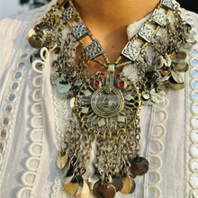 Load image into Gallery viewer, Statement Kuchi Necklace with Coins