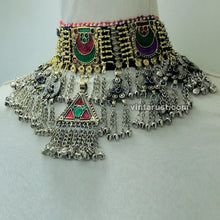 Load image into Gallery viewer, Statement Multicolor Kuchi Choker Necklace