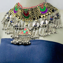 Load image into Gallery viewer, Statement Multicolor Kuchi Choker Necklace