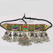 Load image into Gallery viewer, Statement Multicolor Kuchi Choker Necklace