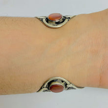Load image into Gallery viewer, Front Three Stone Style Boho Kuchi Bracelet