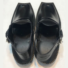 Load image into Gallery viewer, Traditional Black Shine Peshawari Kaptaan Chappal