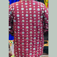 Load image into Gallery viewer, Traditional Handmade Unisex Coat With Metal Motifs Work