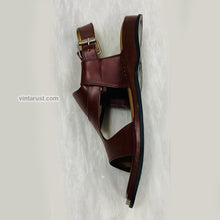 Load image into Gallery viewer, Traditional Panjedare Brown Peshawari Chappal