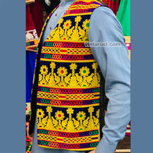 Load image into Gallery viewer, Traditional Waistcoat With Gold Embroidery