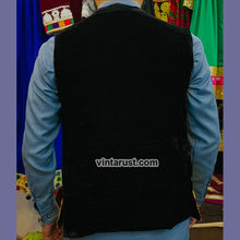 Load image into Gallery viewer, Traditional Waistcoat With Gold Embroidery