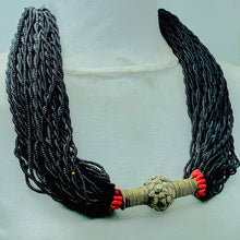 Load image into Gallery viewer, Tribal Black Beaded Layered Necklace