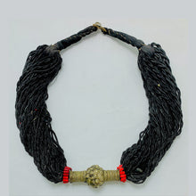 Load image into Gallery viewer, Tribal Black Beaded Layered Necklace
