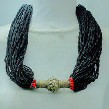 Load image into Gallery viewer, Tribal Black Beaded Layered Necklace