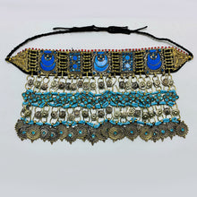 Load image into Gallery viewer, Handmade Tribal Turquoise Stone Choker Necklace