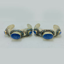 Load image into Gallery viewer, Tribal Coral Stones Cuff Bracelet with Beads