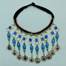 Load image into Gallery viewer, Tribal Dangling Coins Choker Necklace