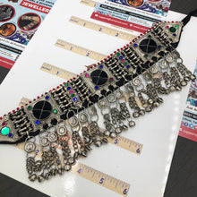 Load image into Gallery viewer, Tribal Ethnic Choker Necklace with Black Stones