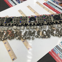 Load image into Gallery viewer, Tribal Ethnic Choker Necklace with Black Stones