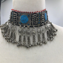 Load image into Gallery viewer, Tribal Ethnic Choker Necklace with Stones