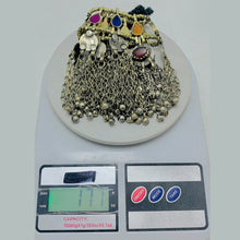 Load image into Gallery viewer, Tribal Gypsy Necklace With Coins and Glass Stones