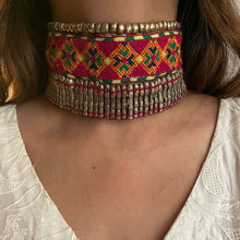 Load image into Gallery viewer, Tribal Hand Embroidered Classic Choker Necklace