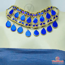 Load image into Gallery viewer, Lapis Stone Tribal Handmade Necklace