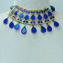 Load image into Gallery viewer, Tribal Handmade Lapis Stone Necklace