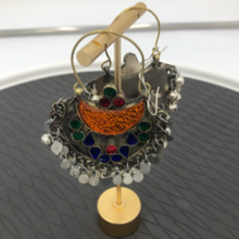 Load image into Gallery viewer, Tribal Kuchi Handmade Hoop Earrings