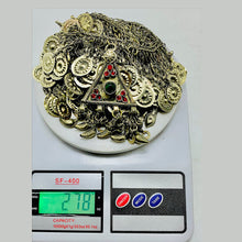 Load image into Gallery viewer, Tribal Kuchi Necklace With Dangling Tassels