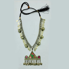 Load image into Gallery viewer, Tribal Long Pendant Necklace With Bells
