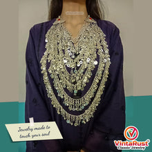 Load image into Gallery viewer, Tribal Multilayers Massive Silver Kuchi Necklace