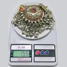 Load image into Gallery viewer, Tribal Oversized Glass Stones Earrings