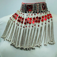 Load image into Gallery viewer, Tribal Red Stone Choker Necklace