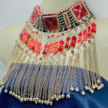 Load image into Gallery viewer, Tribal Red Stone Choker Necklace