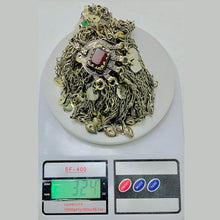 Load image into Gallery viewer, Tribal Silver Kuchi Belly Belt With Dangling Tassels