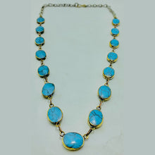 Load image into Gallery viewer, Bohemian Tribal Turquoise Gemstone Necklace